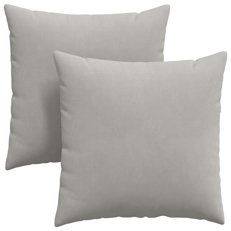 Vidaxl sofa kussens 2 stuks lichtgrijs 60 x 60 cm stof
