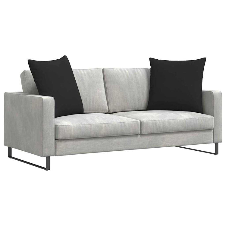 Vidaxl sofa kussens 2 st stof zwart 60 x 60 cm