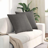 Vidaxl sofa kussens 2 stuks lichtgrijs 60 x 60 cm cordstof - afbeelding 1