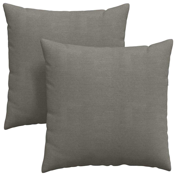 Vidaxl sofa kussens 2 stuks lichtgrijs 60 x 60 cm cordstof