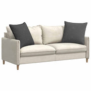 Vidaxl sofa kussens 2 st katoen stof donkergrijs 60 x 60 cm - afbeelding 3