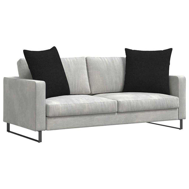 Vidaxl sofa kussens 2 pcs zwart 80 x 80 cm stof
