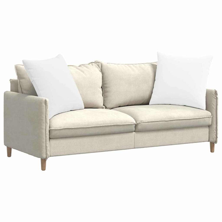 Vidaxl sofa kussens 2 st stof wit 80 x 80 cm