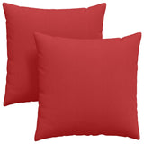 Vidaxl sofa kussens 2 st stof rood 80 x 80 cm - afbeelding 2