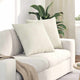 Vidaxl sofa kussens 2 stuks crème 80 x 80 cm cordstof