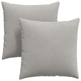 Vidaxl sofa kussens 2 st stof lichtgrijs 80 x 80 cm - afbeelding 2