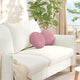 Vidaxl zitkussens 2 st fluweel roze ø30 x 13 cm