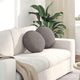 Vidaxl zitkussens 2 st stof taupe ø40 x 13 cm