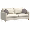 Vidaxl zitkussens 2 pcs taupe ø40 x 13 cm stof