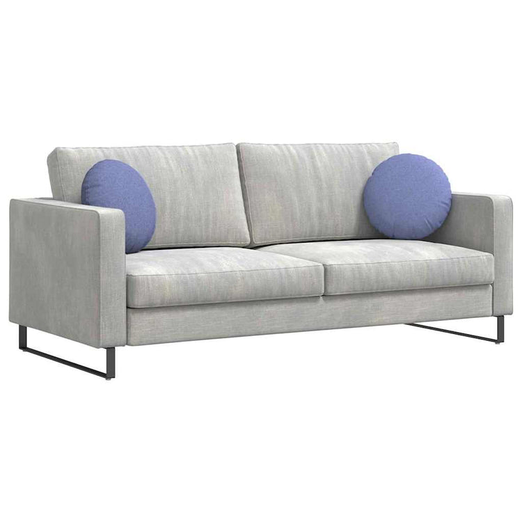 Vidaxl zitkussens 2 st stof jeans blauw ø40 x 13 cm