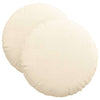 Vidaxl zitkussens 2 pcs crème ø 40 cm katoen stof