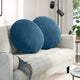 Vidaxl zitkussens 2 st fluweel blauw ø60 x 21 cm