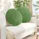 Vidaxl zitkussens 2 st fluweel lichtgroen ø60 x 21 cm