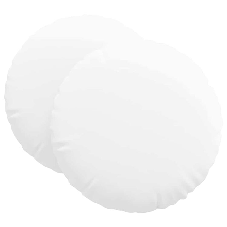 Vidaxl zitkussens 2 st stof wit ø80 x 29 cm