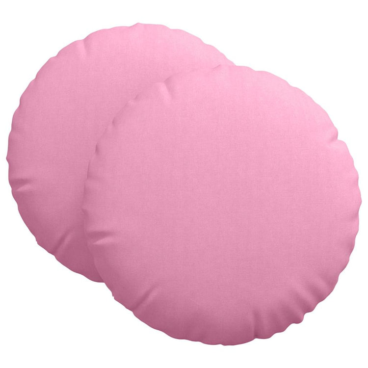 Vidaxl zitkussens 2 pcs roze ø80 x 29 cm stof