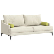 Vidaxl bolster kussens 2 st stof lichtgroen ø 15 x 40 cm - afbeelding 3