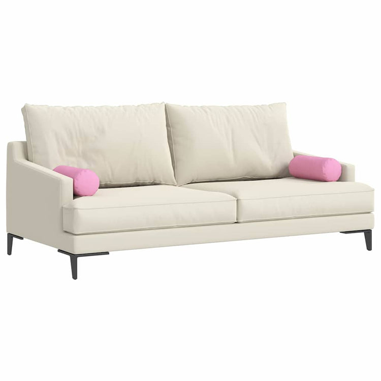 Vidaxl bolster kussens 2 st stof roze ø 15 x 40 cm