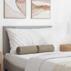 Vidaxl bolster kussens 2 stuks taupe ø 15 x 40 cm microvezel stof