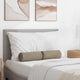 Vidaxl bolster kussens 2 st microvezel stof taupe ø 15 x 40 cm
