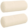 Vidaxl bolster kussens 2 stuks crème ø 15 x 40 cm cordstof