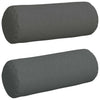 Vidaxl bolster kussens 2 stuks donkergrijs ø 25 x 70 cm stof