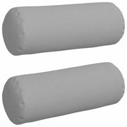 Vidaxl bolster kussens 2 st stof wolkengrijs ø 25 x 70 cm - afbeelding 2