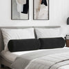 Vidaxl bolster kussens 2 stuks zwart ø 25 x 70 cm cordstof
