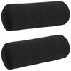 Vidaxl bolster kussens 2 stuks zwart ø 25 x 70 cm cordstof