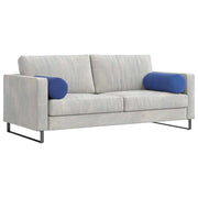 Vidaxl bolster kussens 2 stuks politieblauw ø 25 x 70 cm cordstof - afbeelding 3
