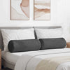 Vidaxl bolster kussens 2 stuks donkergrijs ø 25 x 70 cm cordstof