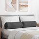 Vidaxl bolster kussens 2 stuks donkergrijs ø 25 x 70 cm cordstof