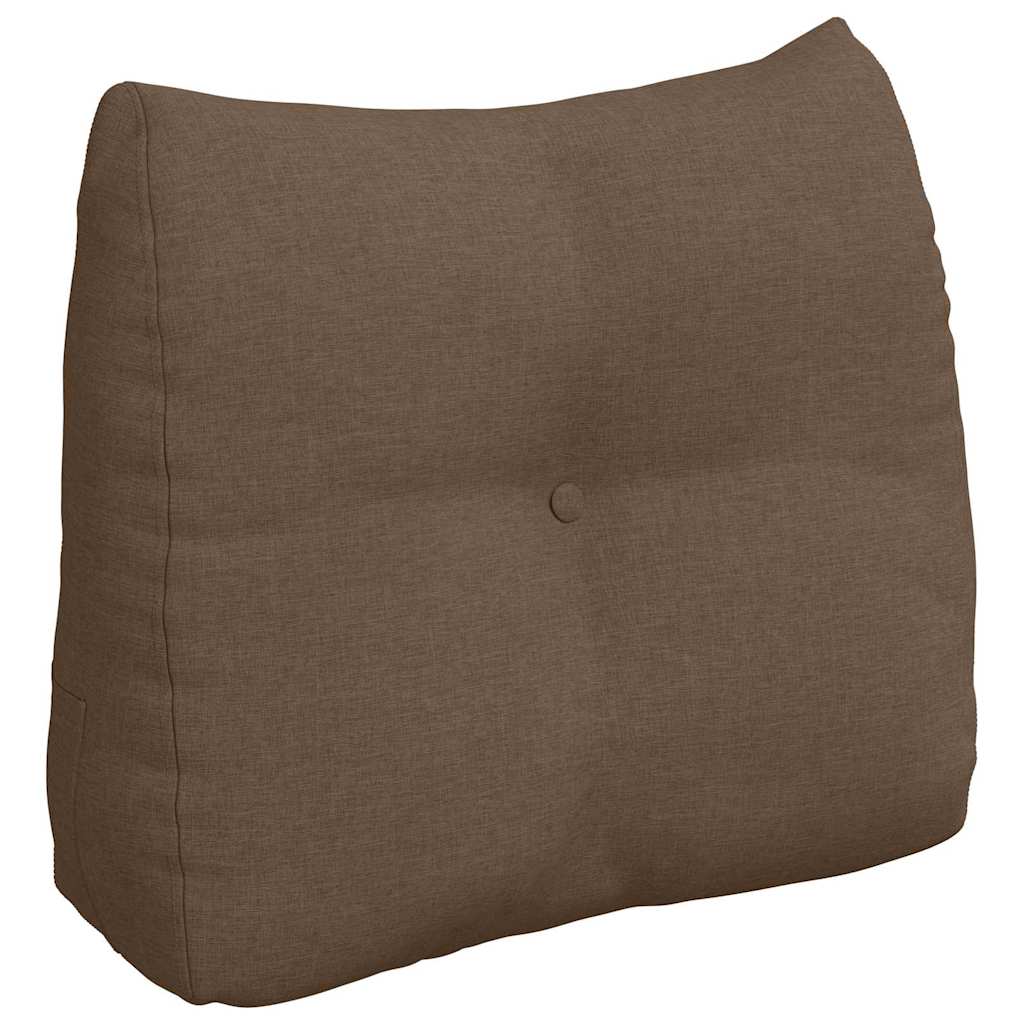 Vidaxl rugkussen bruin 60 x 24 x 50 cm stof