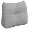 Vidaxl rugkussen wolkengrijs 60 x 24 x 50 cm stof
