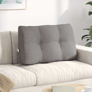 Vidaxl rugkussen taupe 80 x 24 x 50 cm stof - afbeelding 1