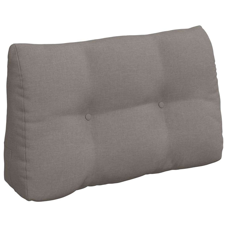 Vidaxl rugkussen taupe 80 x 24 x 50 cm stof