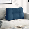 Vidaxl rugkussen blauw 80 x 24 x 50 cm stof
