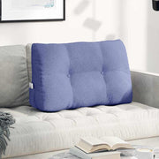 Vidaxl rugkussen jeans blauw 80 x 24 x 50 cm stof - afbeelding 1