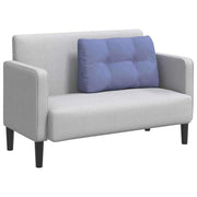 Vidaxl rugkussen jeans blauw 80 x 24 x 50 cm stof - afbeelding 3