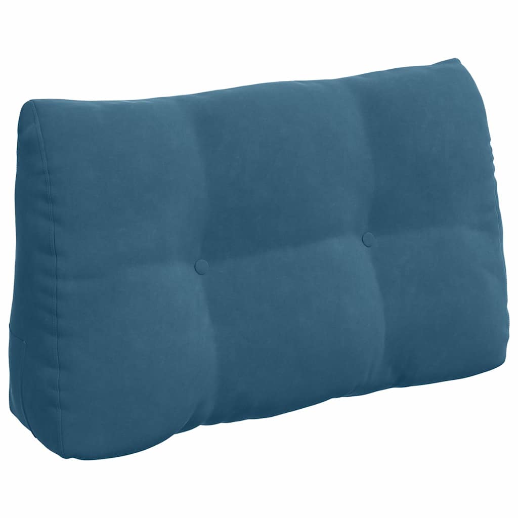 Vidaxl rugkussen blauw 80 x 24 x 50 cm fluweel