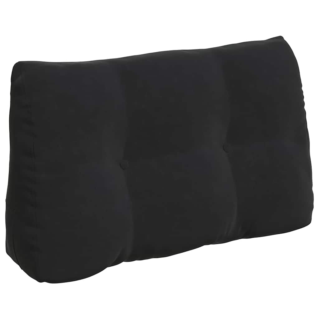 Vidaxl rugkussen zwart 80 x 24 x 50 cm fluweel