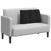 Vidaxl rugkussen zwart 80 x 24 x 50 cm fluweel