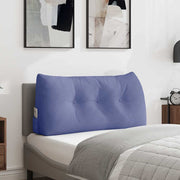 Vidaxl rugkussen jeans blauw 100 x 24 x 50 cm stof - afbeelding 1