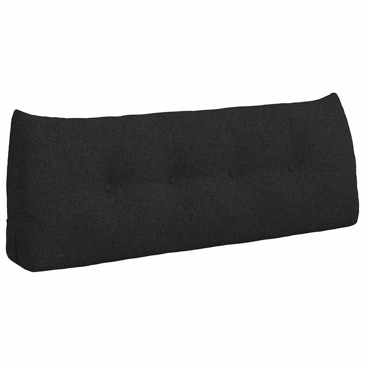 Vidaxl rugkussen zwart 120 x 24 x 50 cm stof