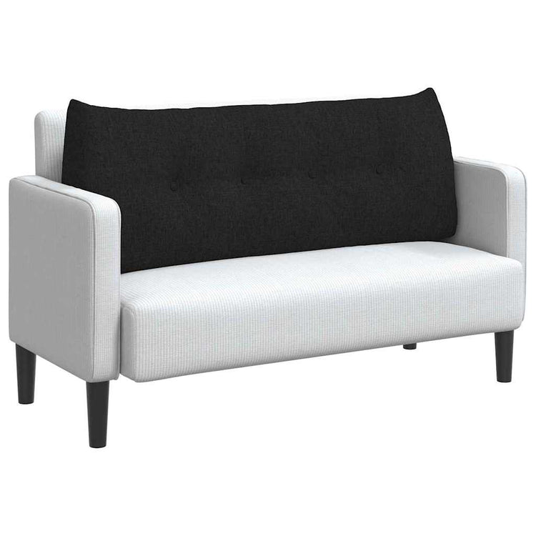 Vidaxl rugkussen zwart 120 x 24 x 50 cm stof