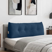 Vidaxl rugkussen blauw 120 x 24 x 50 cm stof - afbeelding 1