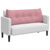 Vidaxl rugkussen roze 120 x 24 x 50 cm fluweel