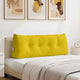 Vidaxl rugkussen geel 120 x 24 x 50 cm fluweel
