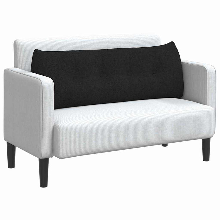 Vidaxl rugkussen zwart 140 x 24 x 50 cm stof