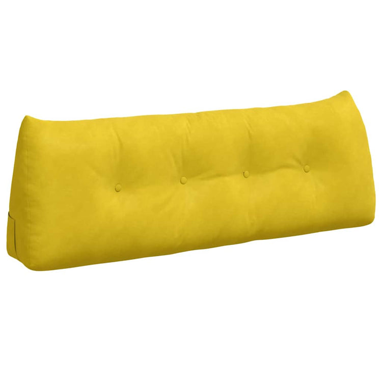 Vidaxl rugkussen geel 140 x 24 x 50 cm fluweel
