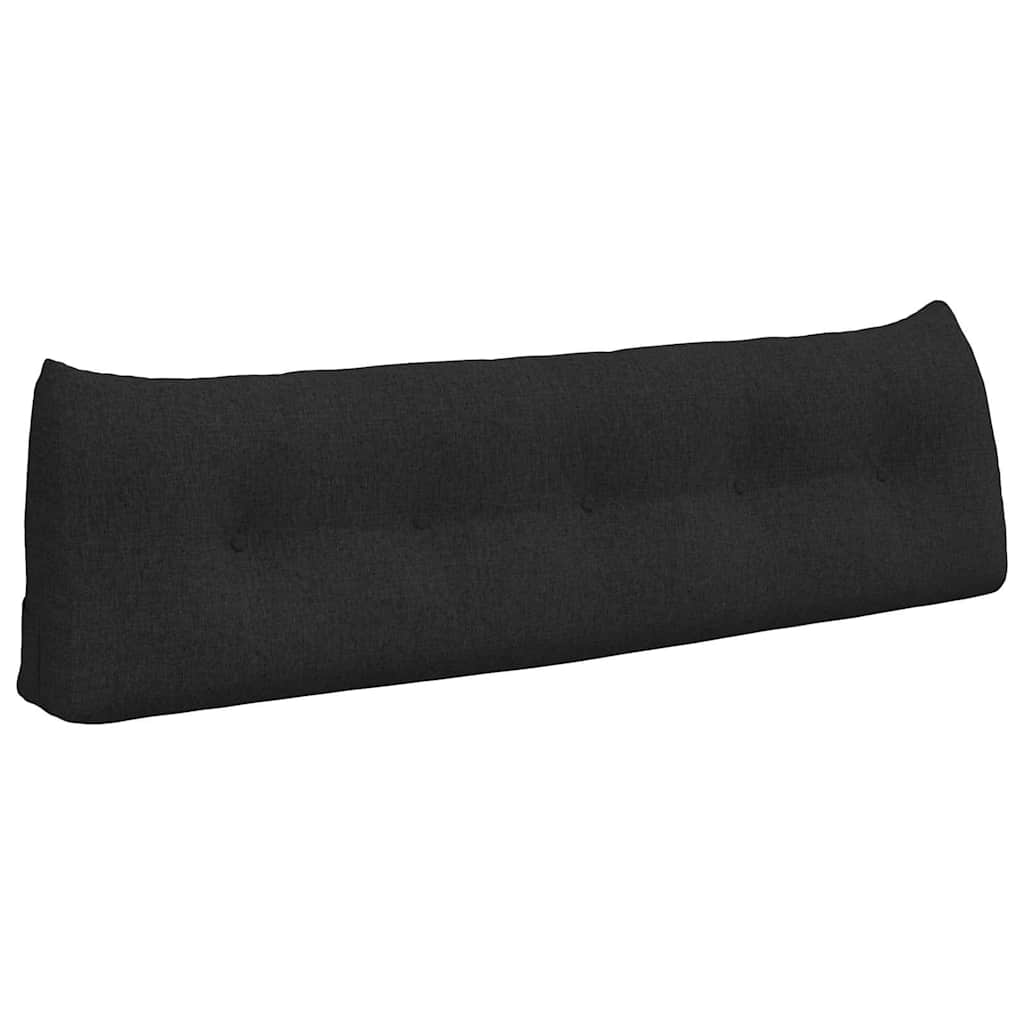 Vidaxl rugkussen zwart 160 x 24 x 50 cm stof